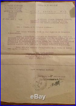 Brevet para France Libre et papiers WWI