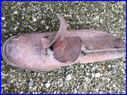 Brodequins cuir fauve france libre cloutage allemand ww2 petite pointure 1939 45