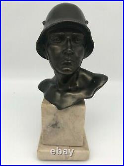 Buste en bronze soldat allemand