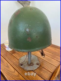 CASQUE italienne M-33 ww2 Xma Mas radio operator Aerofonista helmet very rare