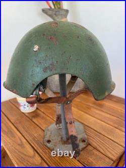 CASQUE italienne M-33 ww2 Xma Mas radio operator Aerofonista helmet very rare