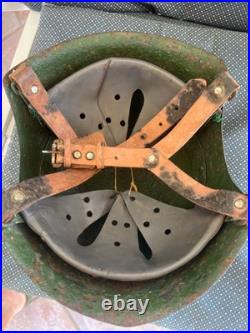 CASQUE italienne M-33 ww2 Xma Mas radio operator Aerofonista helmet very rare