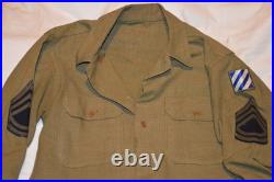 CHEMISE AMERICAINE Mle 1937-DEBARQUEMENT NORMANDIE-LIBERATION PROVENCE-3°US DIV