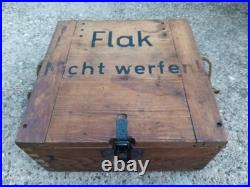 Caisse allemande F. A. Z. 52 8,8 cm Brand-Schrapnellgranate Vosges Munitionskiste