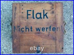Caisse allemande F. A. Z. 52 8,8 cm Brand-Schrapnellgranate Vosges Munitionskiste