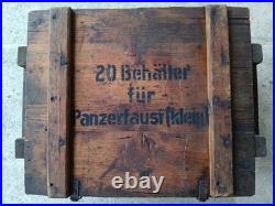 Caisse allemande Sprengstossbehälter Panzerfaust Klein Allemagne Munitionskiste