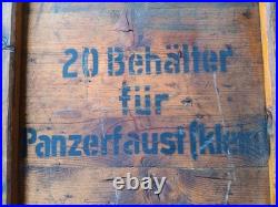 Caisse allemande Sprengstossbehälter Panzerfaust Klein Allemagne Munitionskiste Caisse allemande Sprengstossbehälter Panzerfaust Klein Allemagne Munitionskiste
