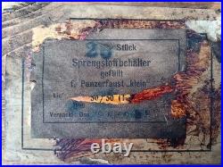 Caisse allemande Sprengstossbehälter Panzerfaust Klein Allemagne Munitionskiste
