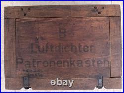 Caisse allemande Sturmgewehr Pistolenpatrone 43 Nordwind Munitionskiste
