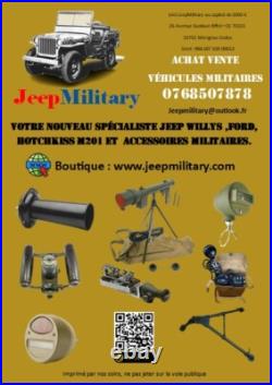 Caisse outillage 1942 M5 D28243 US mitrailleuse Browning M-1919 M2 Us Ww2 Jeep