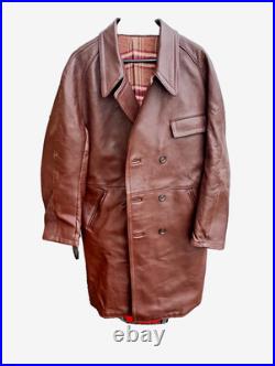 Canadienne en gros cuir Marron après Guerre avant 1950(EDF)