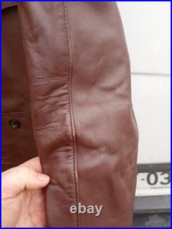 Canadienne en gros cuir Marron après Guerre avant 1950(EDF)
