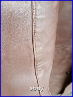 Canadienne en gros cuir Marron après Guerre avant 1950(EDF)