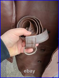 Canadienne en gros cuir Marron après Guerre avant 1950(EDF)