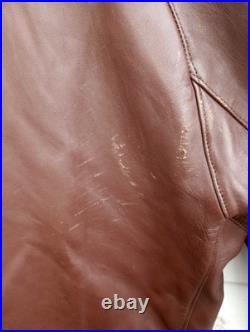 Canadienne en gros cuir Marron après Guerre avant 1950(EDF)
