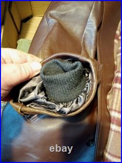 Canadienne en gros cuir Marron après Guerre avant 1950(EDF)