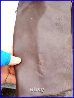 Canadienne en gros cuir Marron de 1940 WW2 (FFI) force- Française- d' intérieure