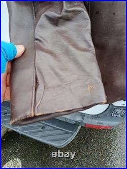 Canadienne en gros cuir Marron de 1940 WW2 (FFI) force- Française- d' intérieure