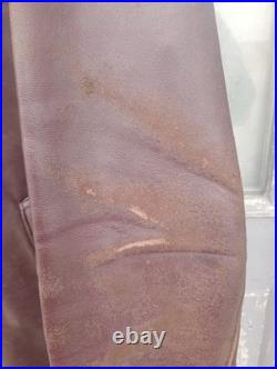 Canadienne en gros cuir Marron de 1940 WW2 (FFI) force- Française- d' intérieure