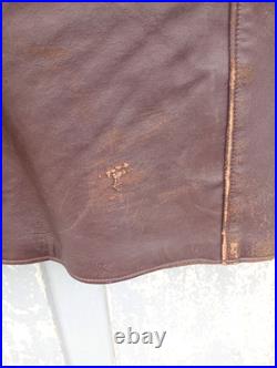 Canadienne en gros cuir Marron de 1940 WW2 (FFI) force- Française- d' intérieure