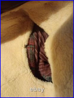 Canadienne en gros cuir Marron de 1940 WW2 (FFI) force- Française- d' intérieure