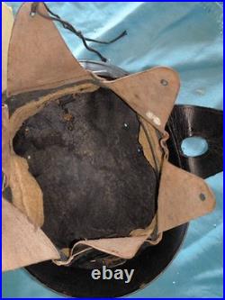 Casque 1935 bleu armée de l'air France WW2 39 45 complet intérieur cuir bavolets