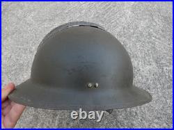 Casque Adrian Mle 1926 Infanterie Complet dans son Jus Taille 58 59