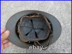 Casque Adrian Mle 1926 Infanterie Complet dans son Jus Taille 58 59
