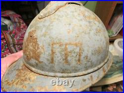 Casque Adrian Ww2 Grave Ffi Maquis Resistance French Helmet 39/45