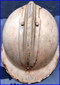 Casque Adrian modèle 26 blanc Croix Rouge ww2