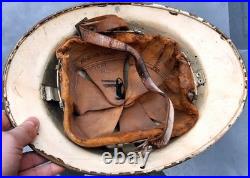 Casque Adrian modèle 26 blanc Croix Rouge ww2