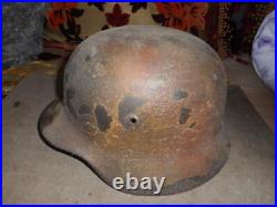 Casque All Wh Mle 40 Camoufler 3 Ton Normandie