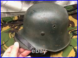 Casque Allemand De Transition WW1 / WW2 M16 Variation Rare Casque KM