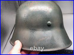 Casque Allemand De Transition WW1 / WW2 M16 Variation Rare Casque KM
