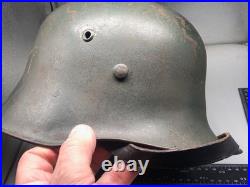 Casque Allemand De Transition WW1 / WW2 M16 Variation Rare Casque KM
