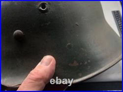 Casque Allemand De Transition WW1 / WW2 M16 Variation Rare Casque KM