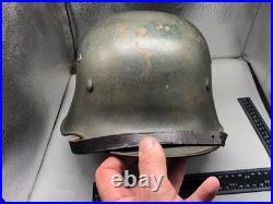 Casque Allemand De Transition WW1 / WW2 M16 Variation Rare Casque KM