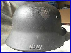 Casque Allemand M35 WW2 German helmet Recon Stahlhelm EF64 Wehrmacht Heer Elite