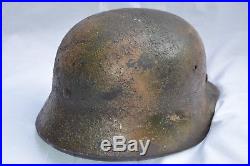 Casque Allemand Mod. 1940-camoufle-german Helmet Camo-deutsche Stalhelm-normandie