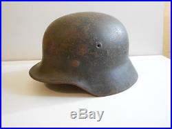 Casque Allemand WWII complet avec sa coiffe