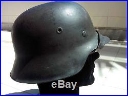 Casque Allemand complet M42 original Feldgrau Stahlhelm German Helmet Wehrmacht