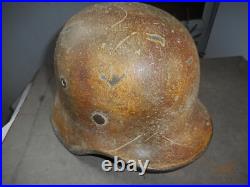 Casque Camoufle 3 Ton All Wh Mle 1940 Normandie