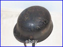 Casque D'Acier de Pompier Feuerlöschpolizei Doppelpatch Entnazi. Allemand 2 Wk