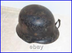 Casque D'Acier de Pompier Feuerlöschpolizei Doppelpatch Entnazi. Allemand 2 Wk