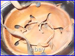 Casque D'Acier de Pompier Feuerlöschpolizei Doppelpatch Entnazi. Allemand 2 Wk