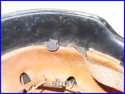 Casque D'Acier de Pompier Feuerlöschpolizei Doppelpatch Entnazi. Allemand 2 Wk