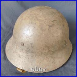 Casque En Acier De L'Armee Japonaise Avec Jugulaire Tetsubo Doublure WWII