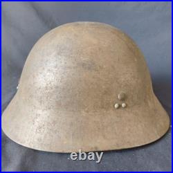 Casque En Acier De L'Armee Japonaise Avec Jugulaire Tetsubo Doublure WWII