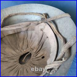 Casque En Acier De L'Armee Japonaise Avec Jugulaire Tetsubo Doublure WWII