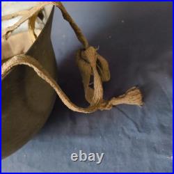 Casque En Acier De L'Armee Japonaise Avec Jugulaire Tetsubo Doublure WWII